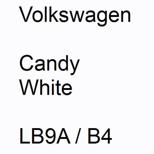 Volkswagen, Candy White, LB9A / B4.